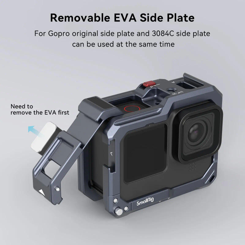 Description Picture 6 of itemSmallRig for GoPro Hero 12 /9/10/11 Black Cage Vlog Kit Compatible with The Lens Filter Max Lens on Camera with cold shoe -3084C