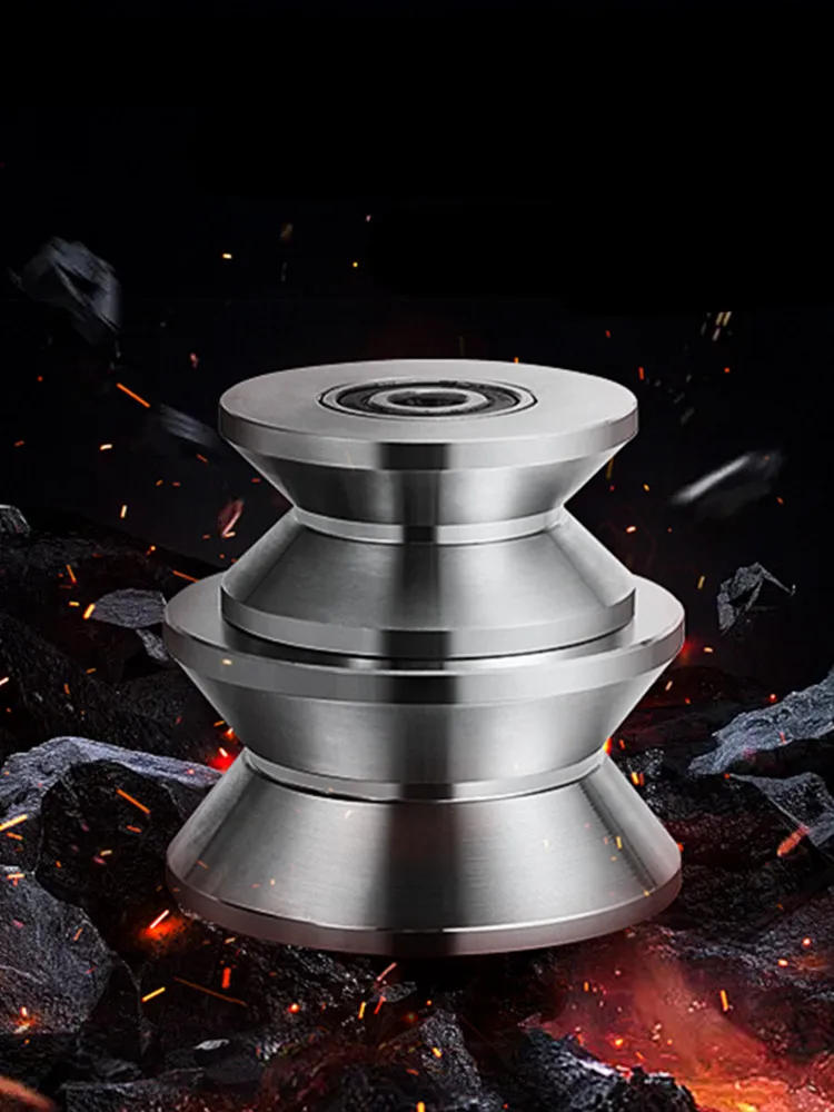 Description Picture 3 of item1Pc Stainless Steel Rail Wheels V/U/H Type Lifting Wire Rope Pulley Sliding Door Rollers Mute Bearing Pulley Hardware Tools