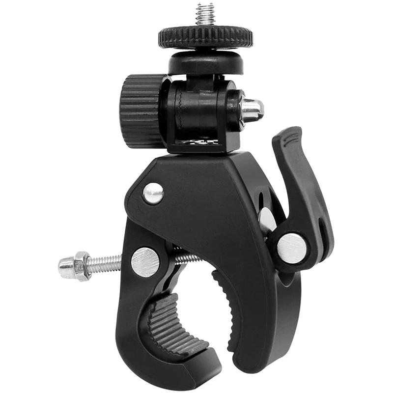 Description Picture 3 of itemUniversal 360 Degree Rotating 1/4 Camera DV Bike Bicycle Handlebar Clamp Bracket Tripod Mount Screw Clip For Sport Camera GOPRO