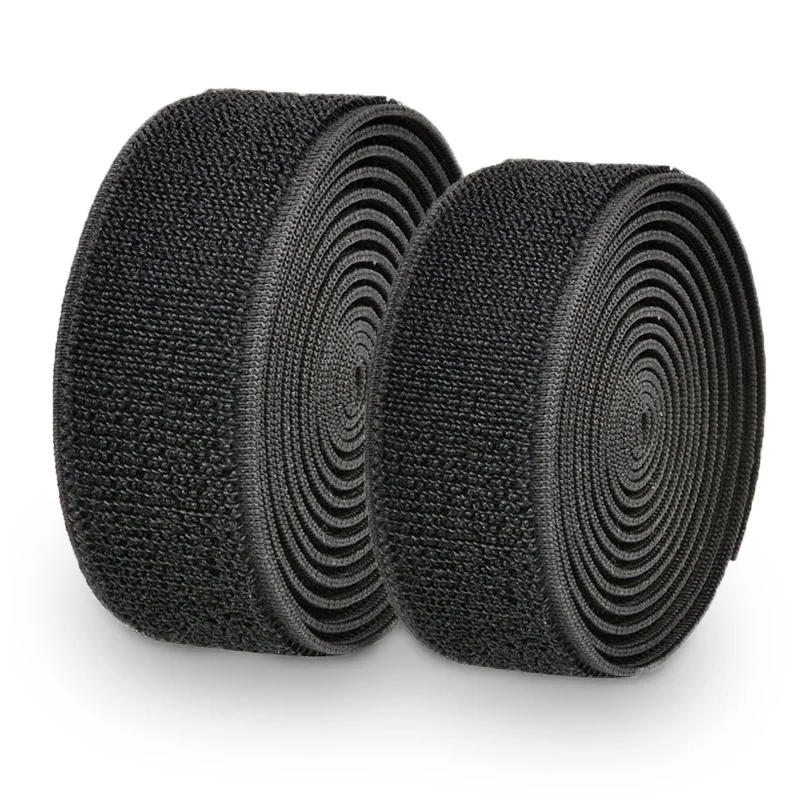 Description Picture 3 of item3Meter Elastic Hook and Loop Fastener Tape Elastic Band No Adhesive Loop Strips Nylon Fabric Sew on DIY Cloth Shoes Accessories