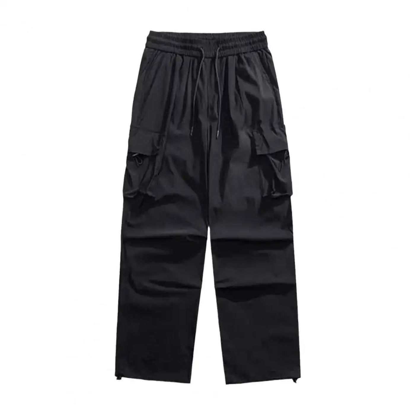 Description Picture 4 of itemMen Trousers Men's Quick Dry Cargo Pants with Wide Leg Multi Pockets for Gym Training Outdoor Activities Men Elastic Waist Pants