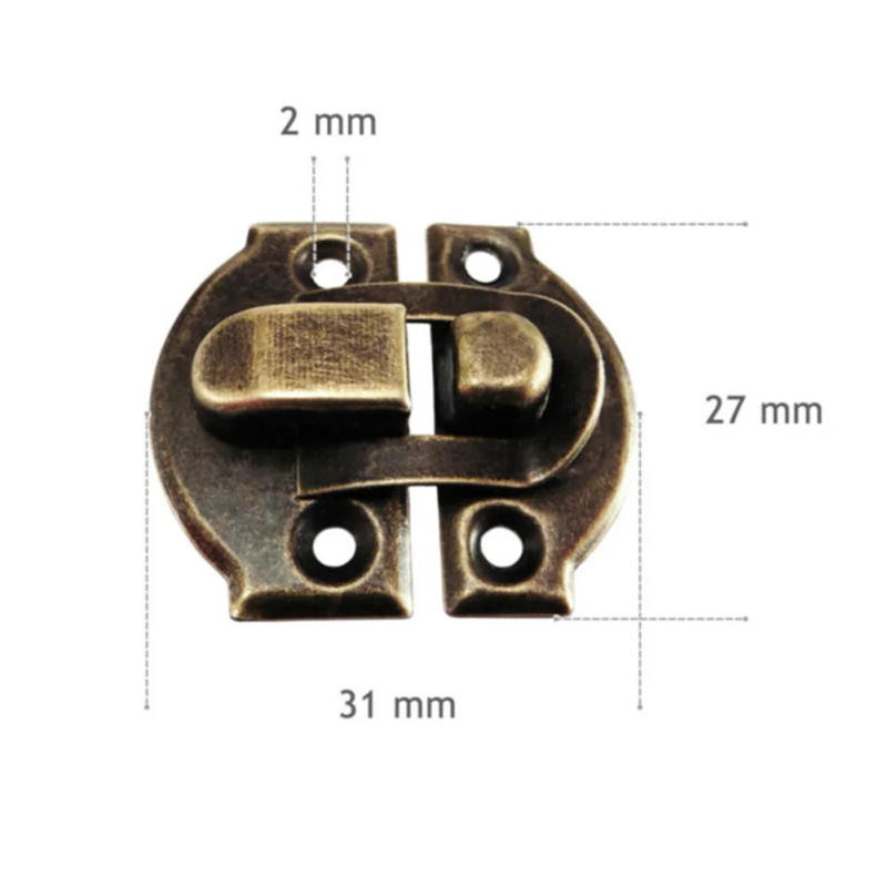 Description Picture 4 of itemToggle Latch Clasp Clip Trunk Catch Lock Mailbox Mini Tool 10pcs Accessories Box Hasps Iron Latch Clasp Useful
