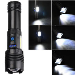 1000000 Lumen Powerful Flash Light IPX5 Waterproof Rechargeable Handheld Flashlight Type-C for Outdoor Emergency Camping Hiking
