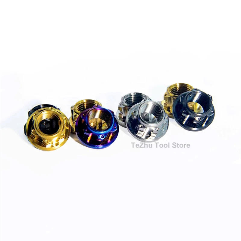 Description Picture 5 of item1Pcs Hex Hexagon Flange Titanium Nuts M10 Rear Axle Lock Nut Suitable for Ducati disc small nuts Titanium Fastener