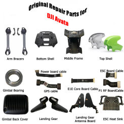 Original FPV Arm Bracers Top Bottom Shells Middle Frame Landing Gear ESC GPS Cable Gimbal Cover for DJI FPV Drone Repair Parts
