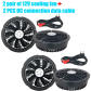 2 pairs 12V Fan