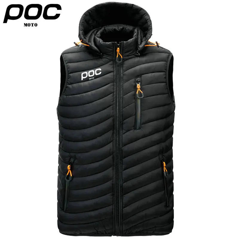 Description Picture 6 of itemNew Sleeveless Winter Thermal Jacket Moto Poc Cycling Hooded Warm Coat Windbreaker Mountain Bike Cothing MTB Bicycle Down Jackes