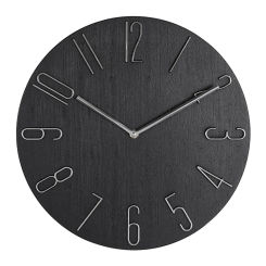 Simple Wall Clock 12 Inch Living Room Home Wall Clock Clock Watch Fashion Bedroom Wall Clock-Black