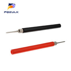 2PCS Multimeter Spring Test Probe Tip Insulated Test Hook Wire Connector Test Needles Electrical Test Probe Test Leads 128mm