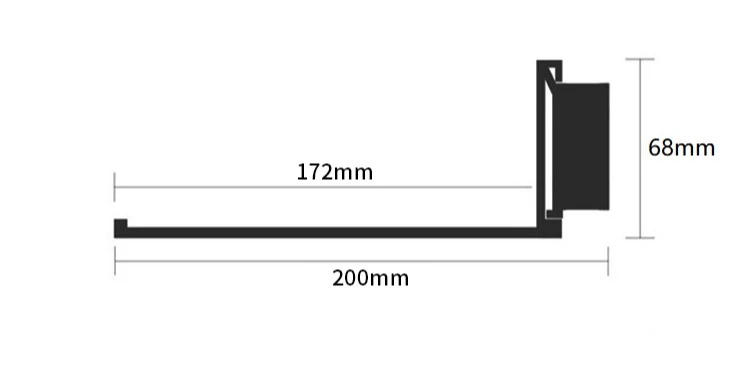 Description Picture 2 of itemWall Mounted Led Storage,Shelves with Led Light Holder Minimalism Decoration, Alluminium Wall Shelf Bookcase Wall Shelf