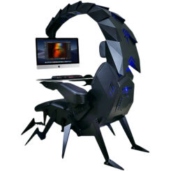 *Scorpio Zero Gravity Cockpit Ergonomic Computer Table and Chair Game Multi-Function E-Sports Massage Armchair
