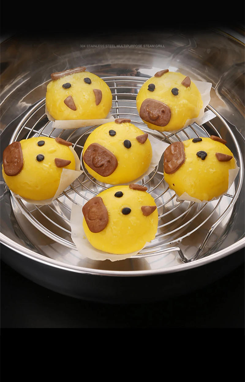 Description Picture 4 of itemSteamer Rack Stainless Steel Steaming Tray for Air Fryer Pressure Cooker Canning Set Cooling Racks Kitchen Cooking Accessories