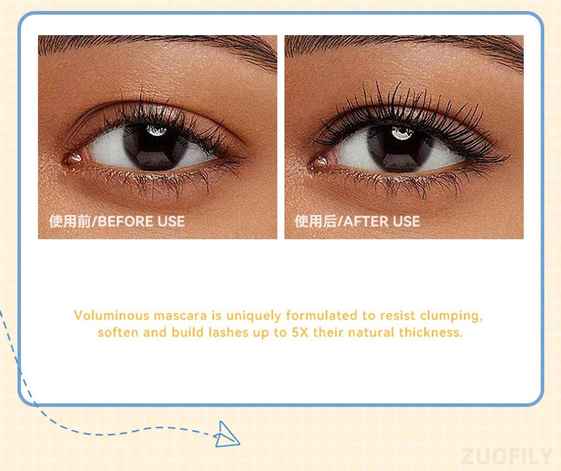 Description Picture 5 of item5 Colors Mascara Eyelashes High Quality Curling Extension Green Blue Mascara Non-smudge Waterproof Fast Dry Long-lasting Makeup