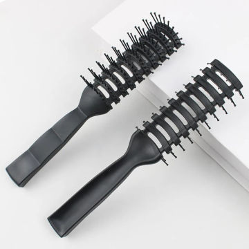 Professional Anti-Static Hair Comb Brush Black Ribs Hairbrush Massage Comb Salon Hairdressing Hair Care Styling Tool Barber Comb