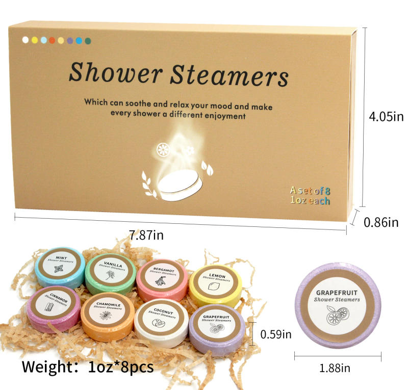 Description Picture 6 of itemShower Steamers - 8 Pack Shower Bombs Gifts For Her With Essential Oil For Home SPA, Self-Care & Relaxation Valentine's Birthday