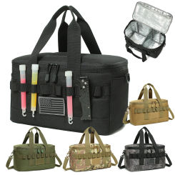 Tactical Lunch Box for Men Outdoor Heavy Duty Lunch Bag Work Leakproof Insulated Durable Thermal Cooler Bag Meal Camping Picnic