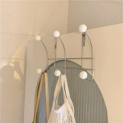 Home Door Multi-Purpose Hooks Bathroom Organizer Rack Clothes Coat Hat Towel Hanger Punch Free Storage Holder Wardrobe Hooks