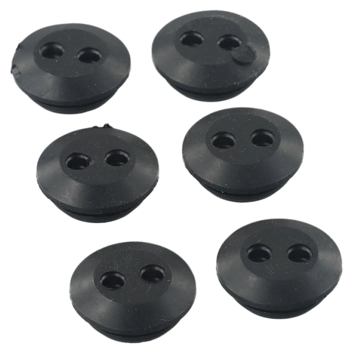 Description Picture 5 of item6 Pcs 2-Holes Rubber Grommet Fuel Tank Seal Set Grommet Fuel Tank Replacement Used For Hedge-Trimmer Brush Cutters Accessories