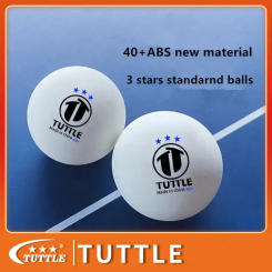 Table Tennis 3-Star Competition Training Ball, New Material, 40 + ABS, High Elasticity for Ping Pong, Multi-Training