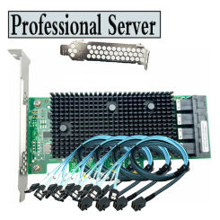 LSI-430-16I HBA Cabo SATA, 12 Gbps, PCIe, 16 portas, JBOD, 4 x SFF-8643