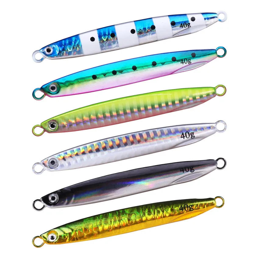 Description Picture 2 of itemJig Shore Jigging Spoon Casting Drag 7G 10G 14G 17G 21G 30G 40G SeaBass Lure Artificial Bait Fishing Gear
