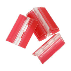 5 Pcs Self-adhesive Hinge Plastic Hinges Glass Door Chain Tool Boxes Clear Acrylic DIY Transparent