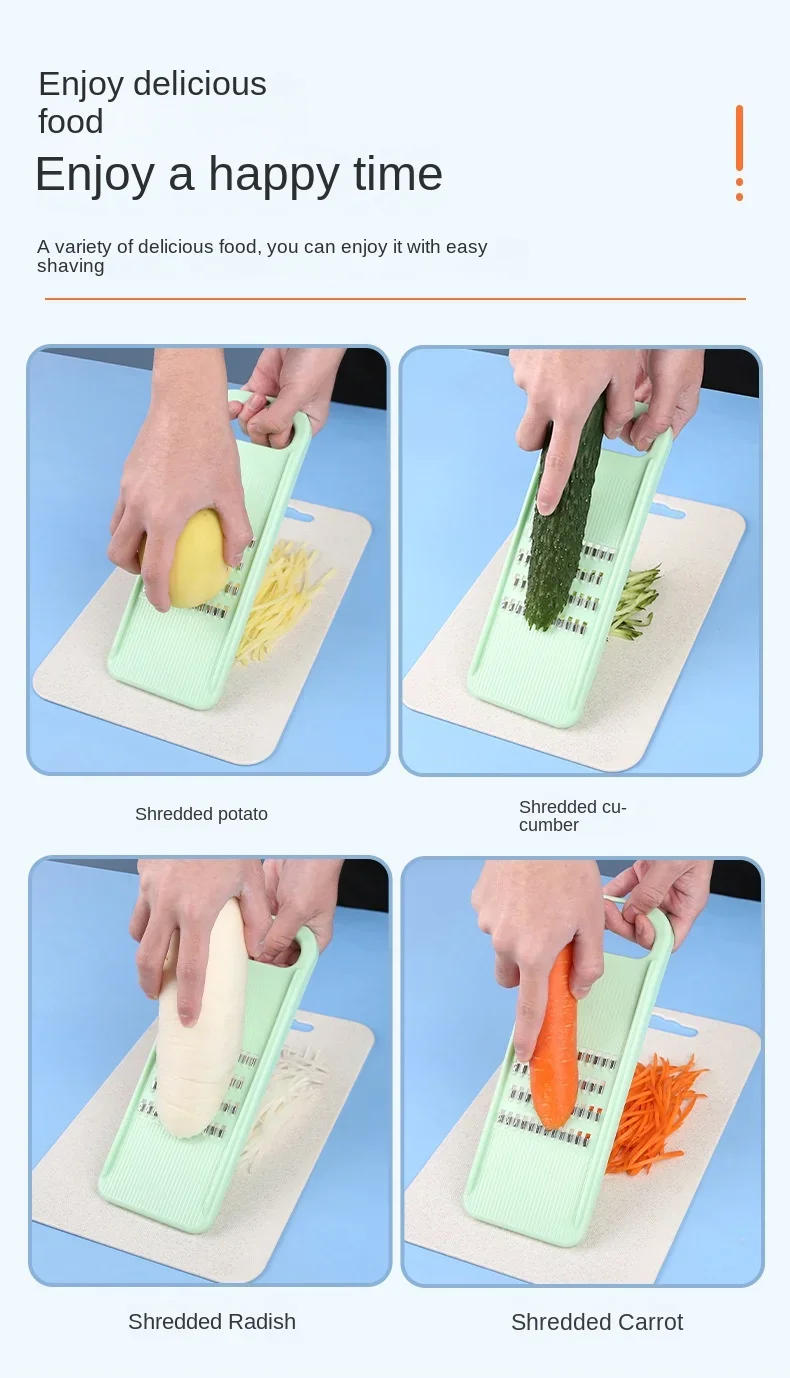 Description Picture 6 of itemGrater Vegetables Slicer Carrot Korean Cabbage Food Processors Manual Cutter Kitchen Accessories Supplies Useful Things for Home