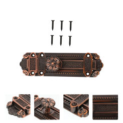 Gate Slide Bolt Door Latch Lock Plug Barn Doors Bolts Security Sliding Heavy Red Locks