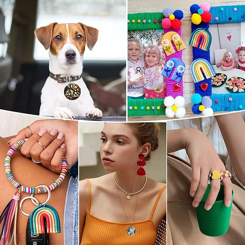 Description Picture 6 of itemPolymer Clay Cutters Kit Earrings Ceramic Craft Cutting Mold Baking Mould Handmade DIY Jewelry Making Tools Cake Cookie Cutters