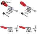 4PCS GH-201A Toggle Clamp 27kg Quick Release Horizontal Clamps Locking Lever Fastener Hand Tool Woodworking Clip