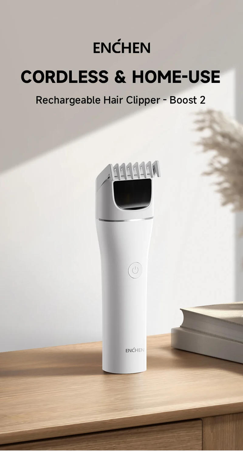 Description Picture 2 of itemENCHEN Hair Trimmer Professional Hair Cutting Machine Hair Clipper Cordless Haircut Electric Adjustable Trimmer for Men -Boost 2