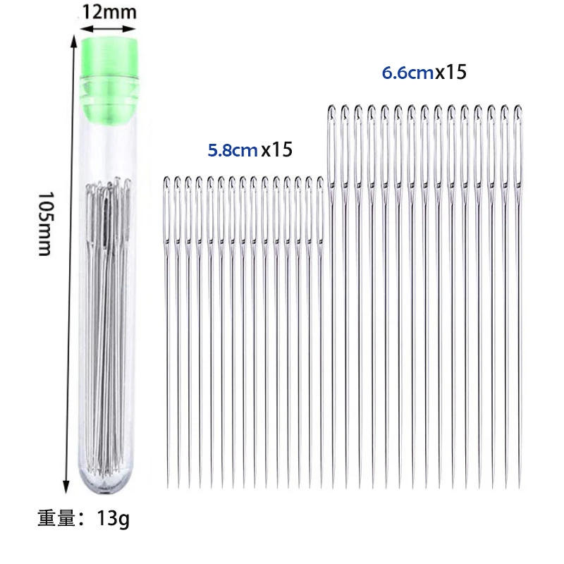 Description Picture 5 of item15/25pcs Sewing Needles Household Funiversal Stainless Steel Darning Hand Sewing Needles DIY Embroidery Tools Crafts Accessories