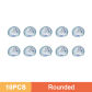 10Pcs Round
