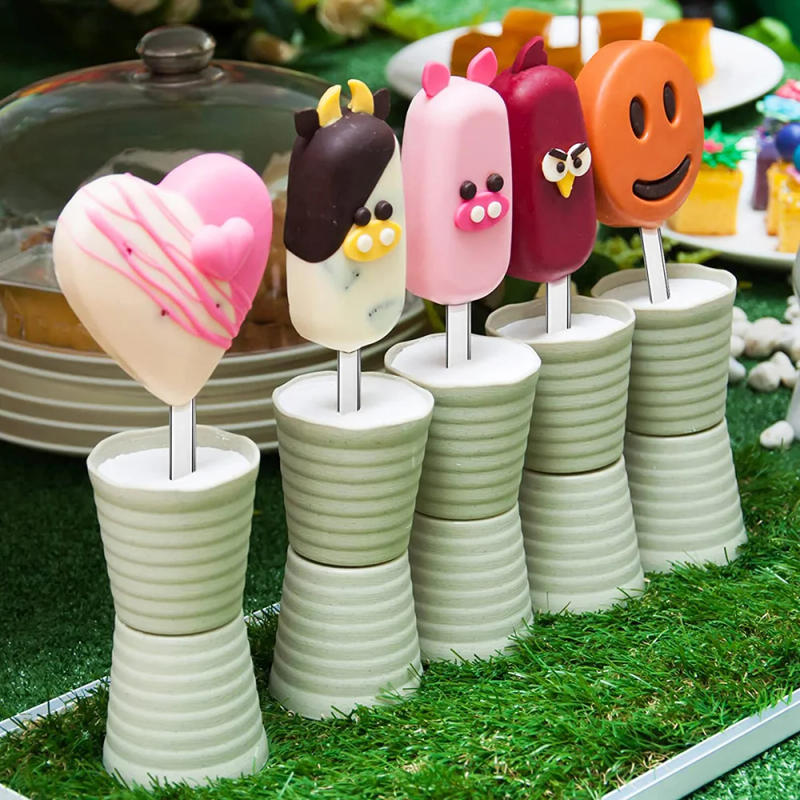Description Picture 6 of item10/20pcs Acrylic Popsicle Sticks Reusable Creamsicle Ice Cream Pop Cakesicle Cake Candy Sticks DIY Crafts