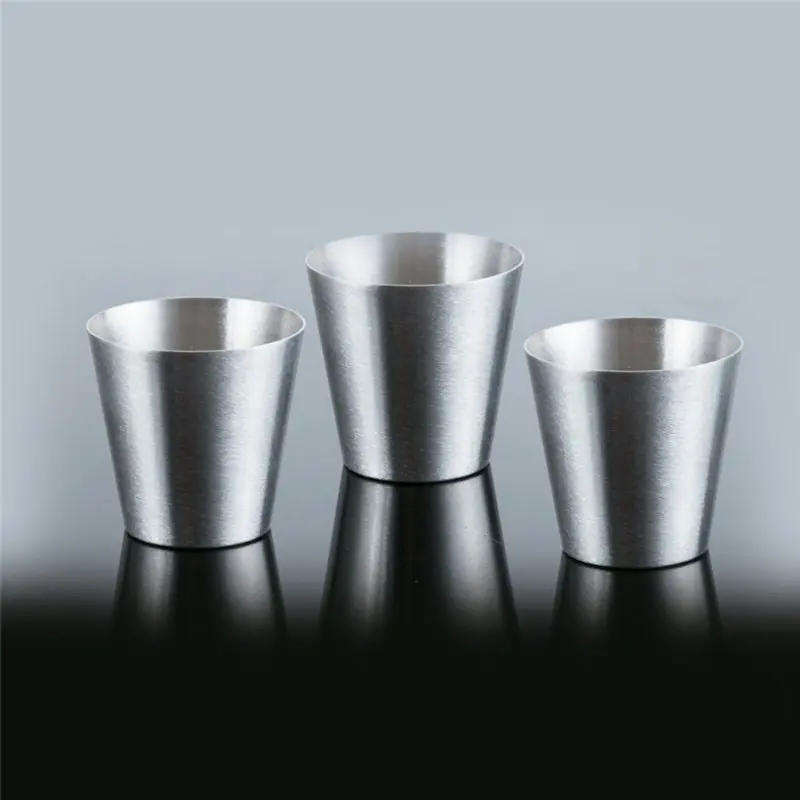 Description Picture 6 of item6Pcs 70/30ml Outdoor Practical Travel Stainless Steel Cups Mini Set Glasses For Whisky Wine With Case Portable Drinkware