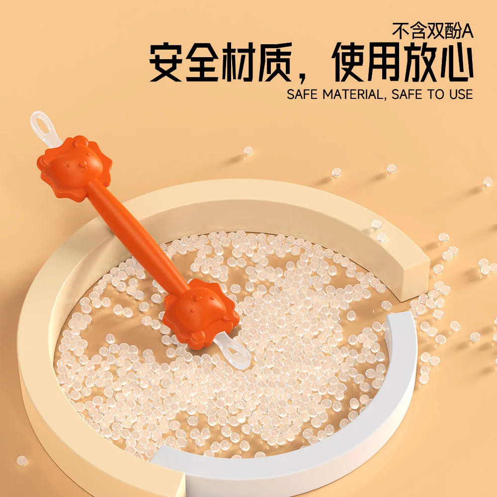 Description Picture 5 of itemBaby Cleaner Soft Wax Spoon Double-headed Curette Picker Nose Cleaner Silicone Ear Baby Cotton Swabs Clean Tweezers