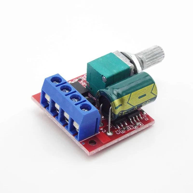 Description Picture 5 of itemMini 5A 90W PWM 12V DC Motor Speed Controller Module DC-DC 4.5V-35V Adjustable Speed Regulator Control Governor Switch 24V