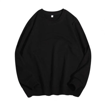 Men Solid Color Sweatshirt Warm Men Sweatshirt Men's Round Neck Solid Color Sweatshirt with Elastic Cuff Casual Spring for Fall