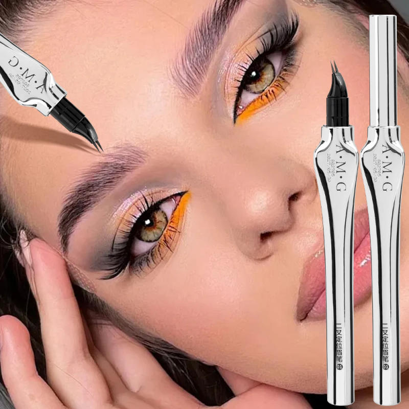 Description Picture 2 of item2 Point Lasting Wild Eyebrow Pen Liquid Eyebrow Tattoo Waterproof Lying Silkworm Brow Eyeliner Pen Easy To Use Eye Makeup Tools
