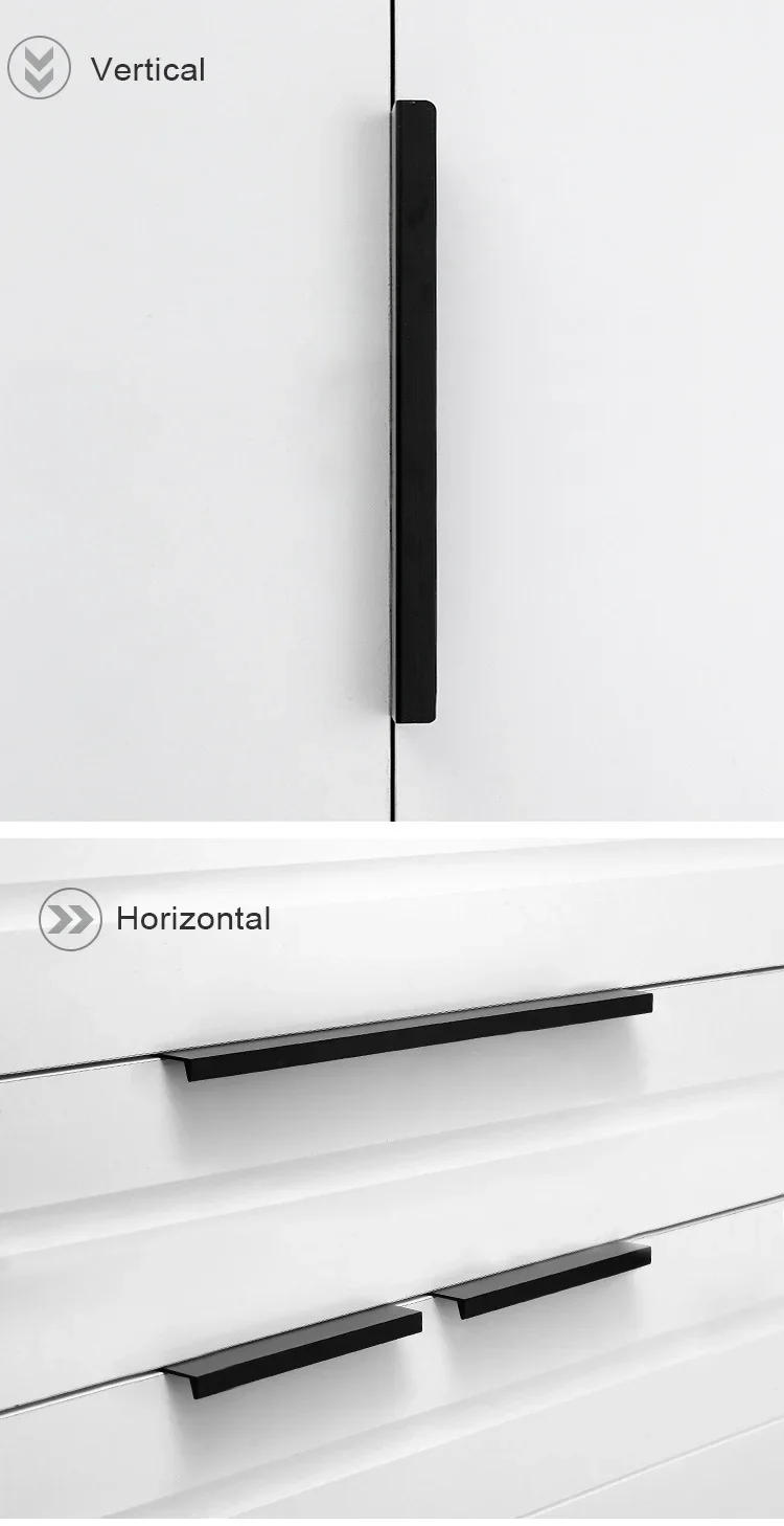 Description Picture 5 of itemHidden Cabinet Pulls Aluminum Alloy bedroom furniture handle Kitchen Cupboard Handles Drawer Knobs Hardware