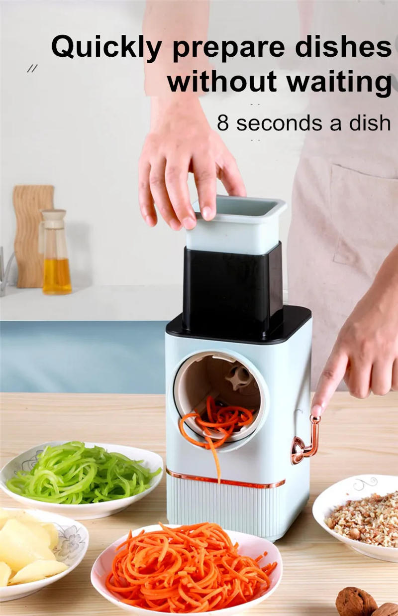 Description Picture 5 of itemElectric Slicer Household Multifunctional Potato Chips Garlic Lotus Root Slices Cucumber Radish Shredding Vegetable Cutter