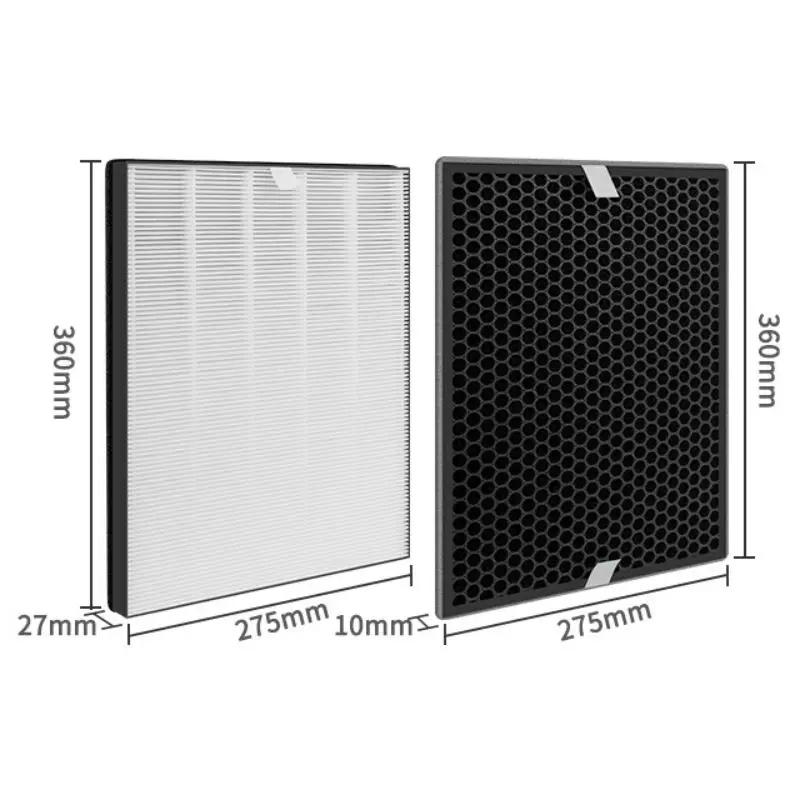 Description Picture 3 of itemAir Purifier Filter HEPA Filter Activated Carbon Filter For Philips AC1215 AC1214 AC1210 AC1213360*275*27mm 360*275*10mm Set