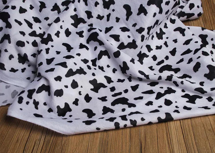 Description Picture 3 of itemPlush Fabric Printed By The Meter for Coat Clothes Decorative Diy Sewing Leopard Zebra Pattern Thin Soft Cloth Polyester Fashion
