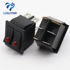 1PCS Electric pot switch accessories button KCD3 multifunctional electric rice pot boat type switch with light