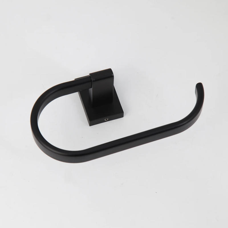 Description Picture 4 of itemYANKSMART Matte Black Hand Towel Rack Self Bathroom Towel Hand Towel Holder Bar Stick on Wall Stainless Steel