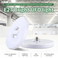 E27 LED Bulb 220V 110V LED Light Bulbs 28W 40W 60W UFO LED Lamp E27 Ampoule Bombilla Leds For Home Room Lighting Super Bright
