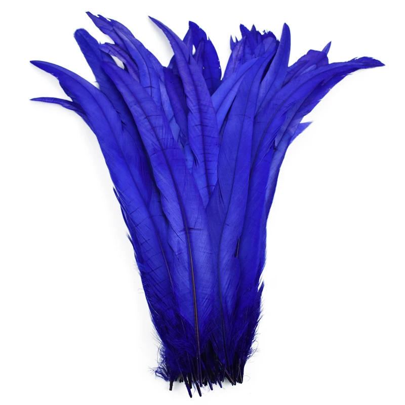 Description Picture 6 of item50Pcs/Lot Colorful Rooster Feathers for Crafts Clothes 25-45CM Cock Chicken Tail Feather Decor Carnival DIY Manmade Decorations