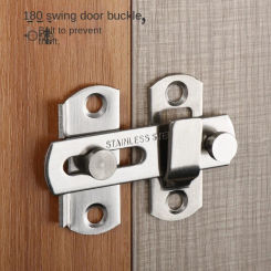 Stainless Steel Pet Door Lock Buckle,  Safety Bolt, Sliding Door Latch