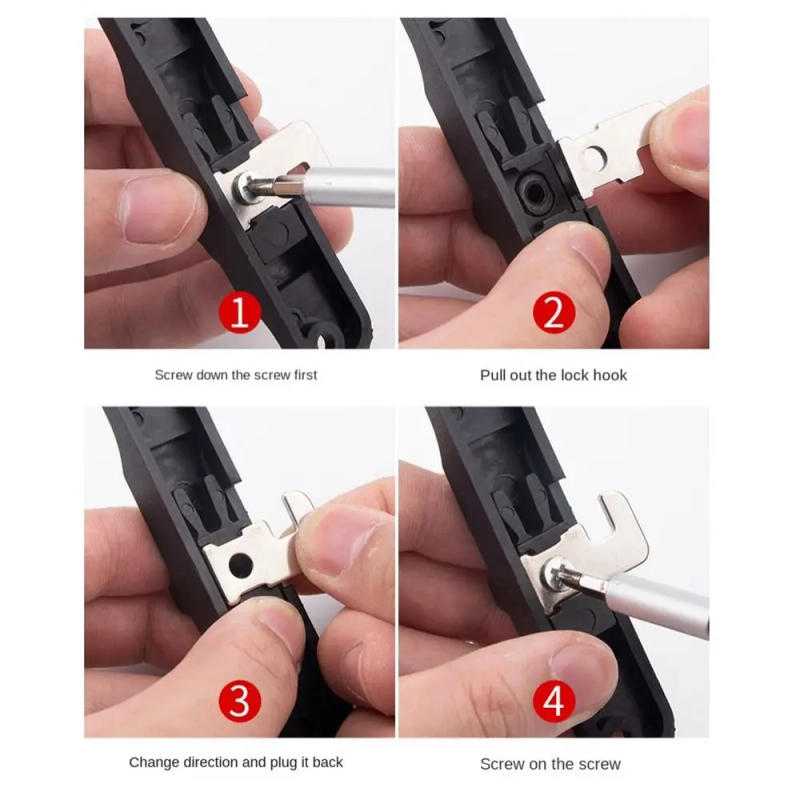 Description Picture 6 of itemAluminium Alloy Sliding Pull Door Lock Hardware Push-Pull Window Hook Lock Anti Theft Multifunctional Door lock buckle Window