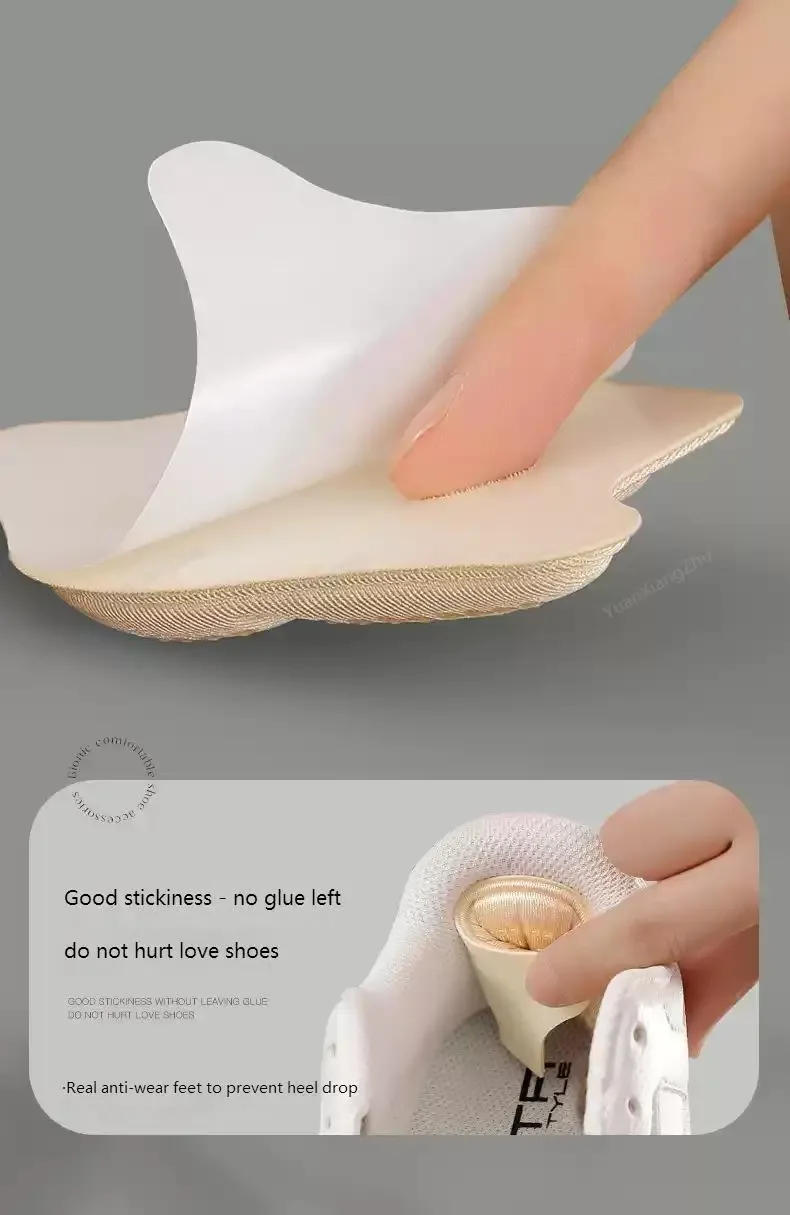 Description Picture 6 of itemHeel Stickers Heel Protectors Sneaker Shrinking Size Insoles Anti-wear Feet Shoe Pads Adjust Size High Heel Cushion Inserts